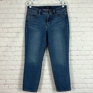 Talbots Flawless Five Pocket Crop Curvy Size 8 Medium Wash